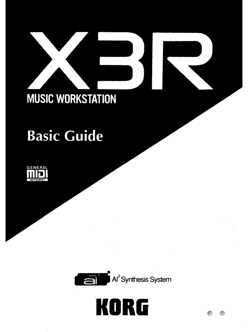 Korg X3R Basic guide