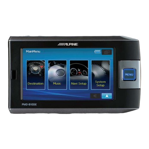 Alpine PMD-B100E owner's manual