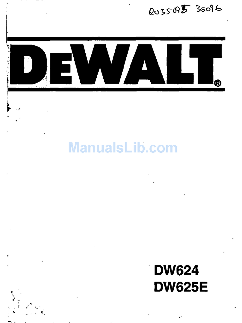 DeWalt DW624 User manual
