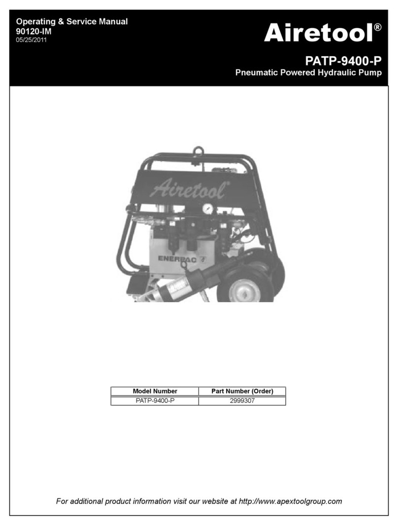Airetool PATP-9400-P Instruction and safety manual