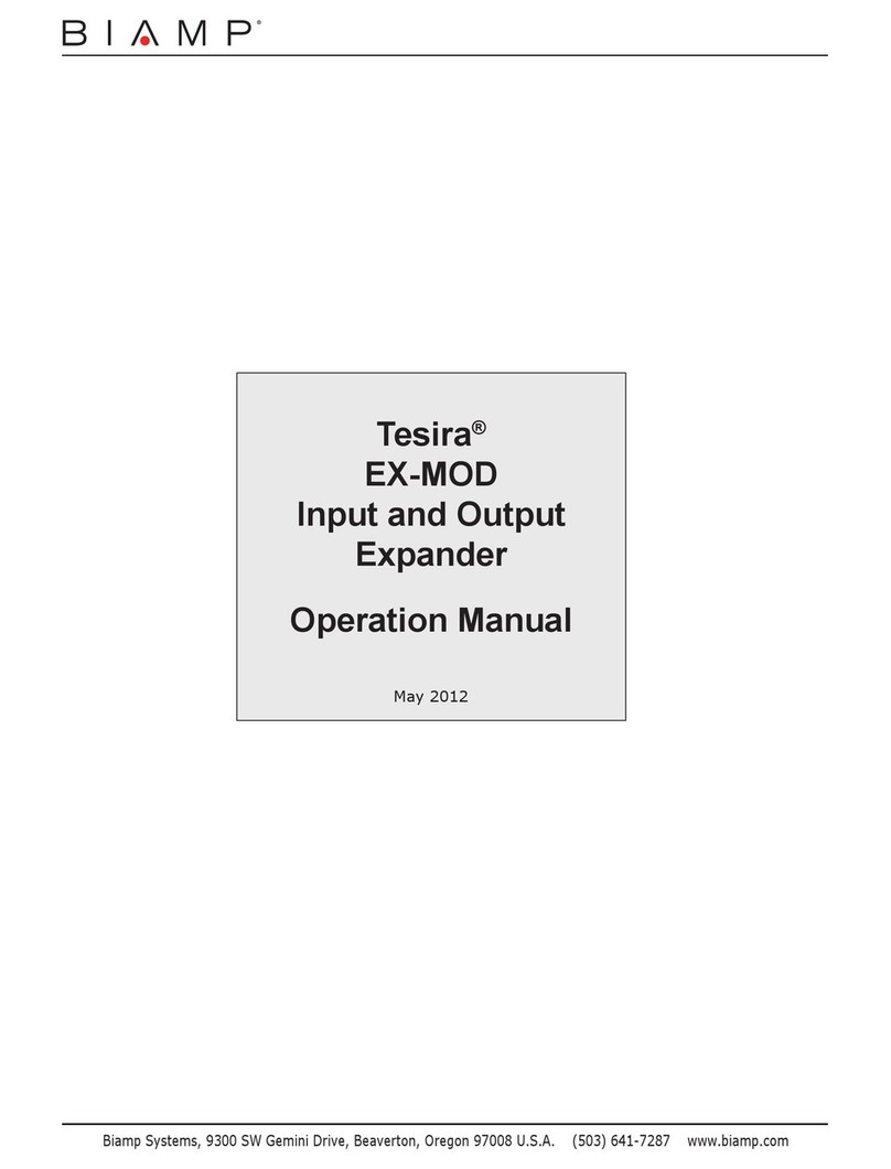 Tesira EX-MOD Operation manual