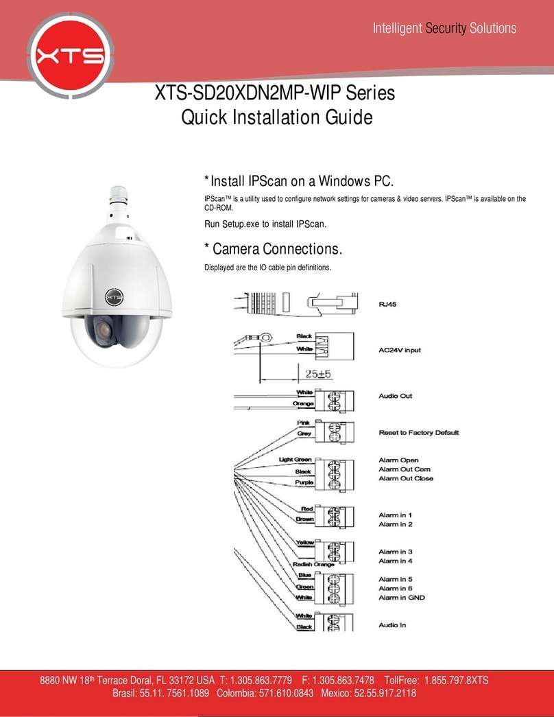 XTS XTS-SD20XDN2MP-WIP Series Quick installation guide XTS XTS-SD20XDN2MP-WIP Series Quick installation guide
