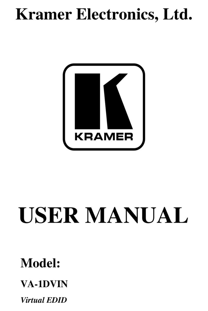Kramer VA-1DVIN User manual Kramer VA-1DVIN User manual