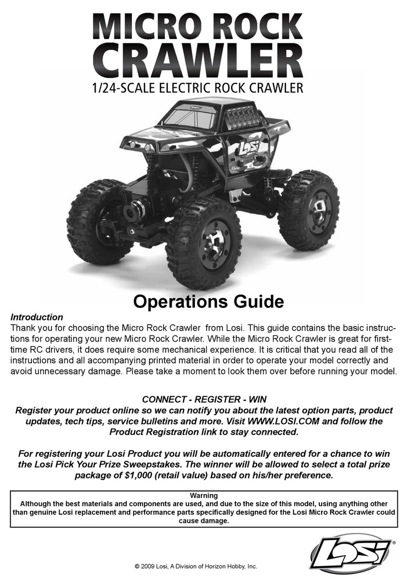 Team Losi Micro Rock Crawler Operation guide