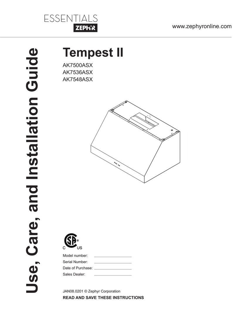 Zephyr Tempest II AK7536ASX Installation guide