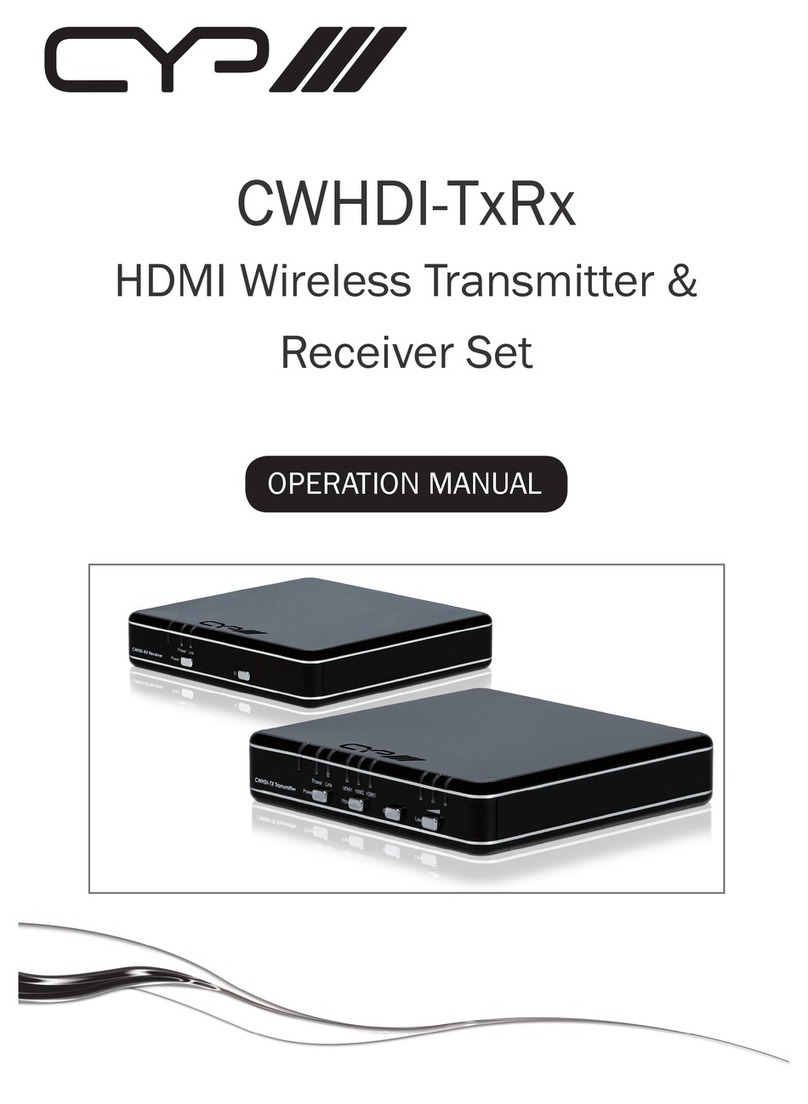 CYP CWHDI-Tx User manual