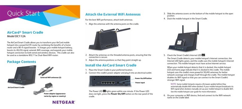NETGEAR DC112A AirCard Smart Cradle quick start guide