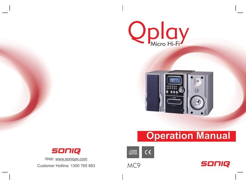 SONIQ Qplay MC9 Operation manual