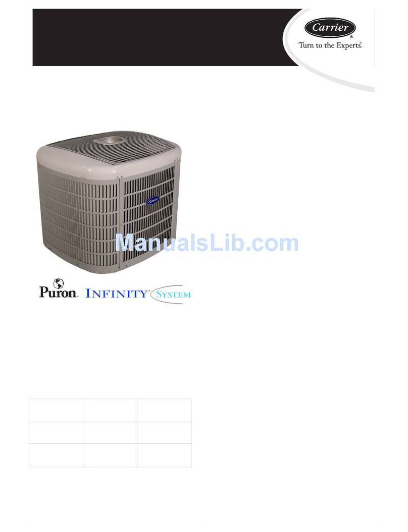 Carrier 25HNA Infinity Series User manual