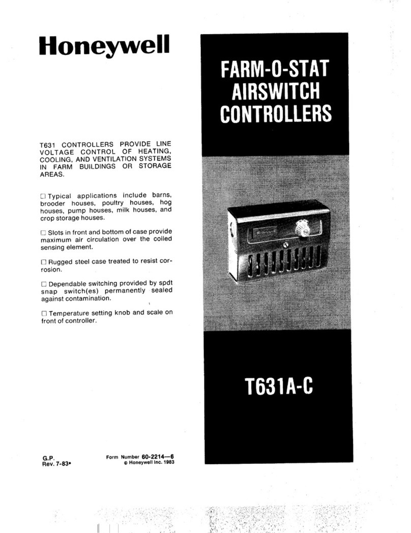 Honeywell T631A-C FARM-O-Stat User manual