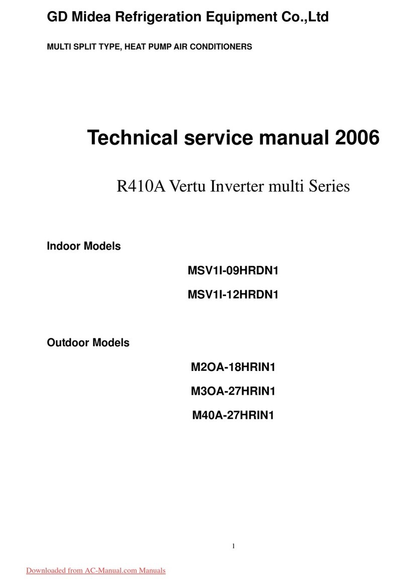 Midea MSV1I-09HRDN1 Operating manual