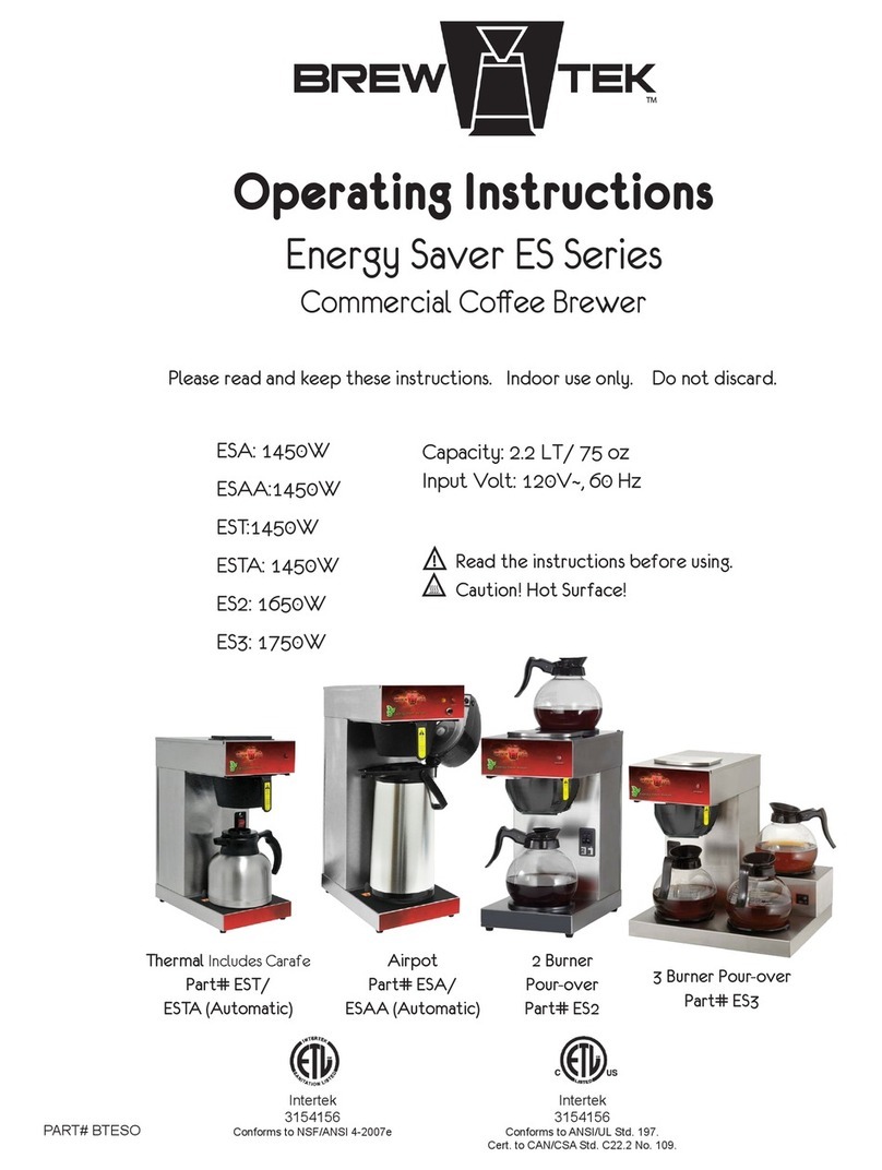 BrewTek ESA operating instructions
