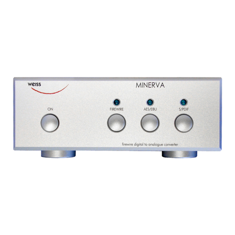 WEISS Minerva owner's manual