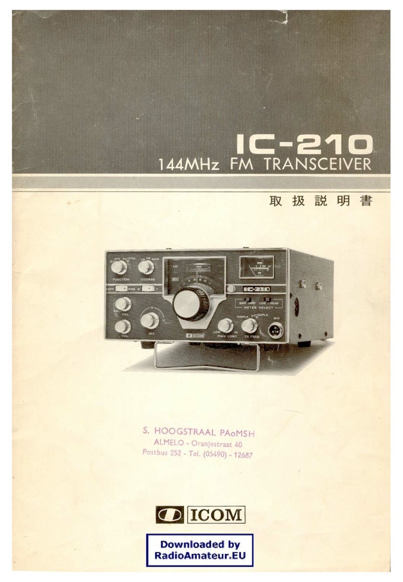 Icom IC-210 user manual