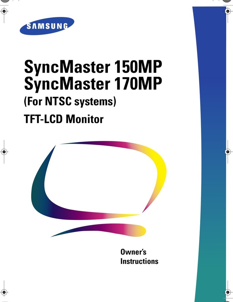 Samsung SyncMaster 150MP User manual Samsung SyncMaster 150MP User manual