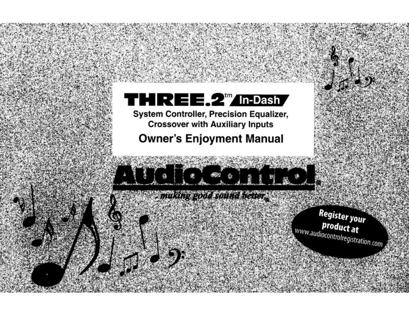 Audio Control Three.2 Owner's enjoyment manual