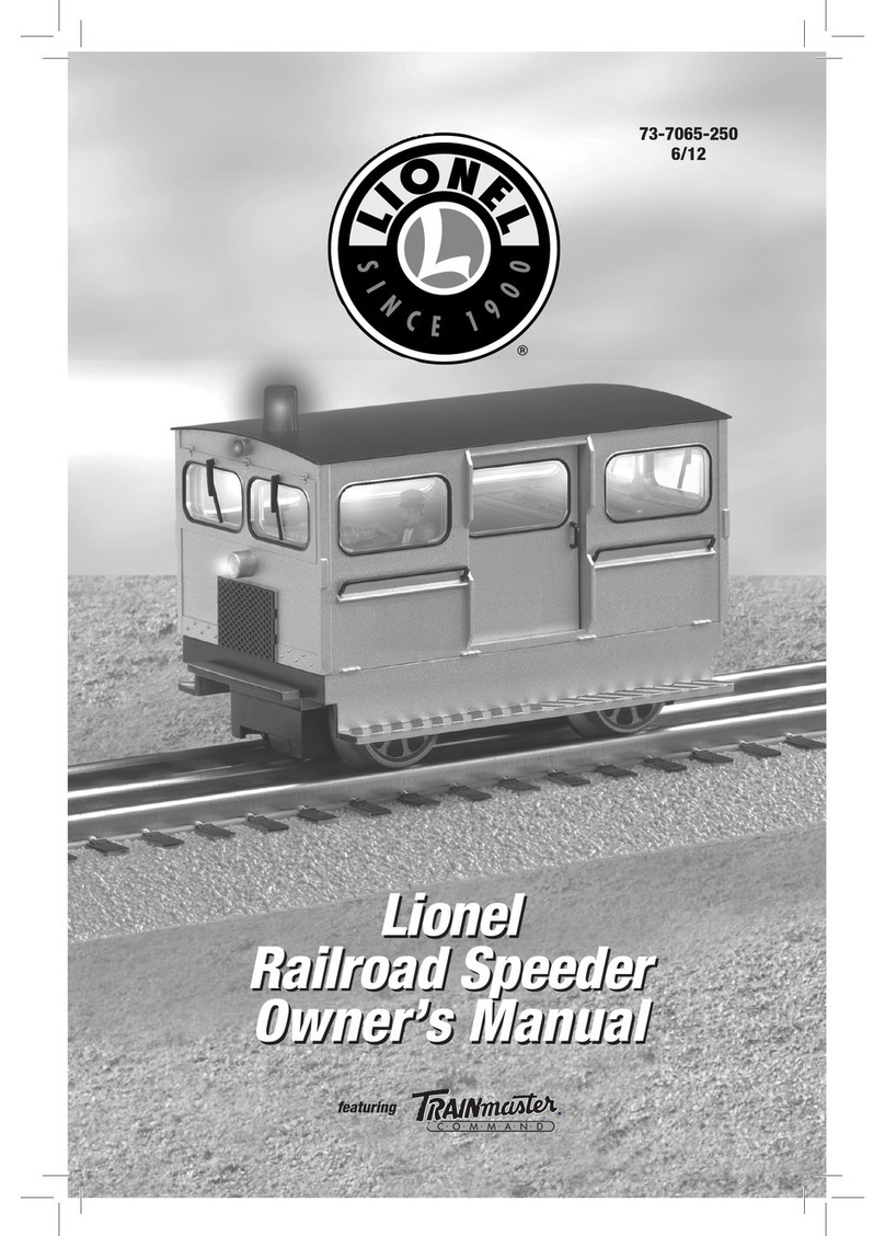 Lionel Railroad Speeder owner's manual