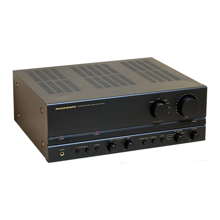 Marantz PM-80 User manual Marantz PM-80 User manual