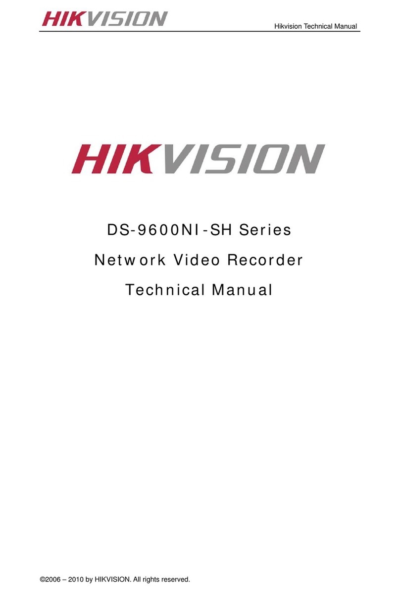 HIK VISION DS-9600NI-SH Series Technical manual