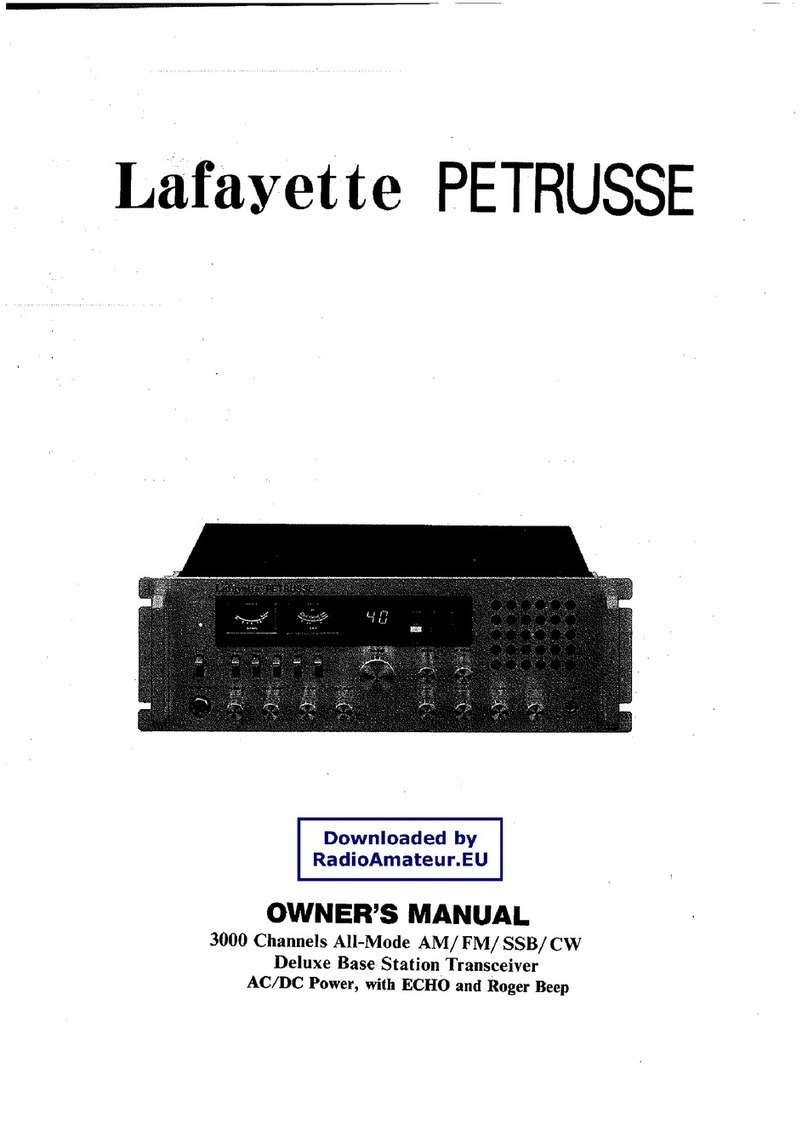 Lafayette Petrusse User manual