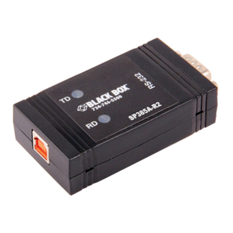 Black Box SP385A-R2 User manual Black Box SP385A-R2 User manual
