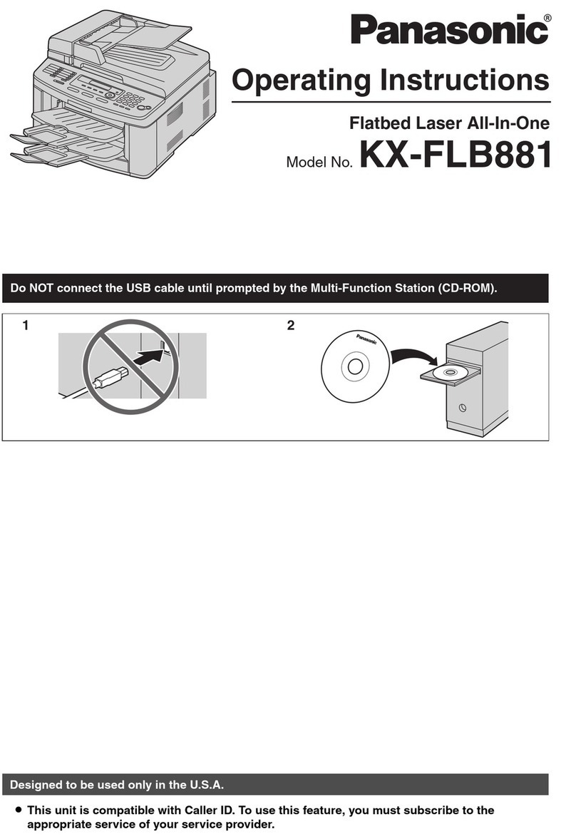 Panasonic KXFLB881 - Network Multifunction Laser... User manual