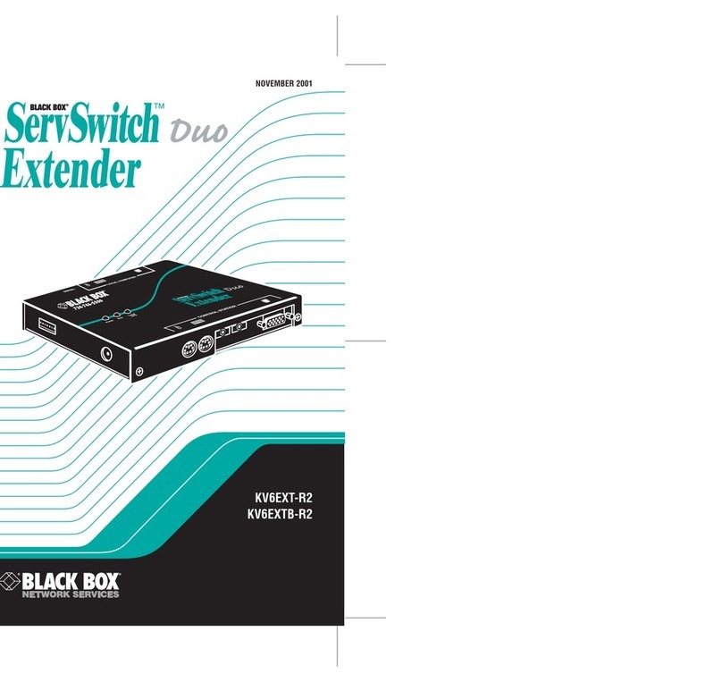 Black Box ServSwitch Duo KV6EXTB-R2 User manual