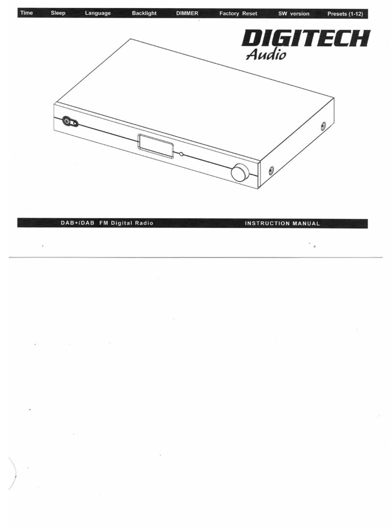 DIGITECH Audio DAB+ instruction manual