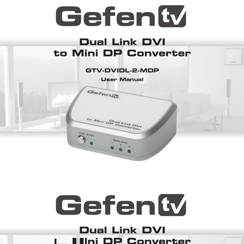 GefenTV GTV-DVIDL-2-MDP user manual