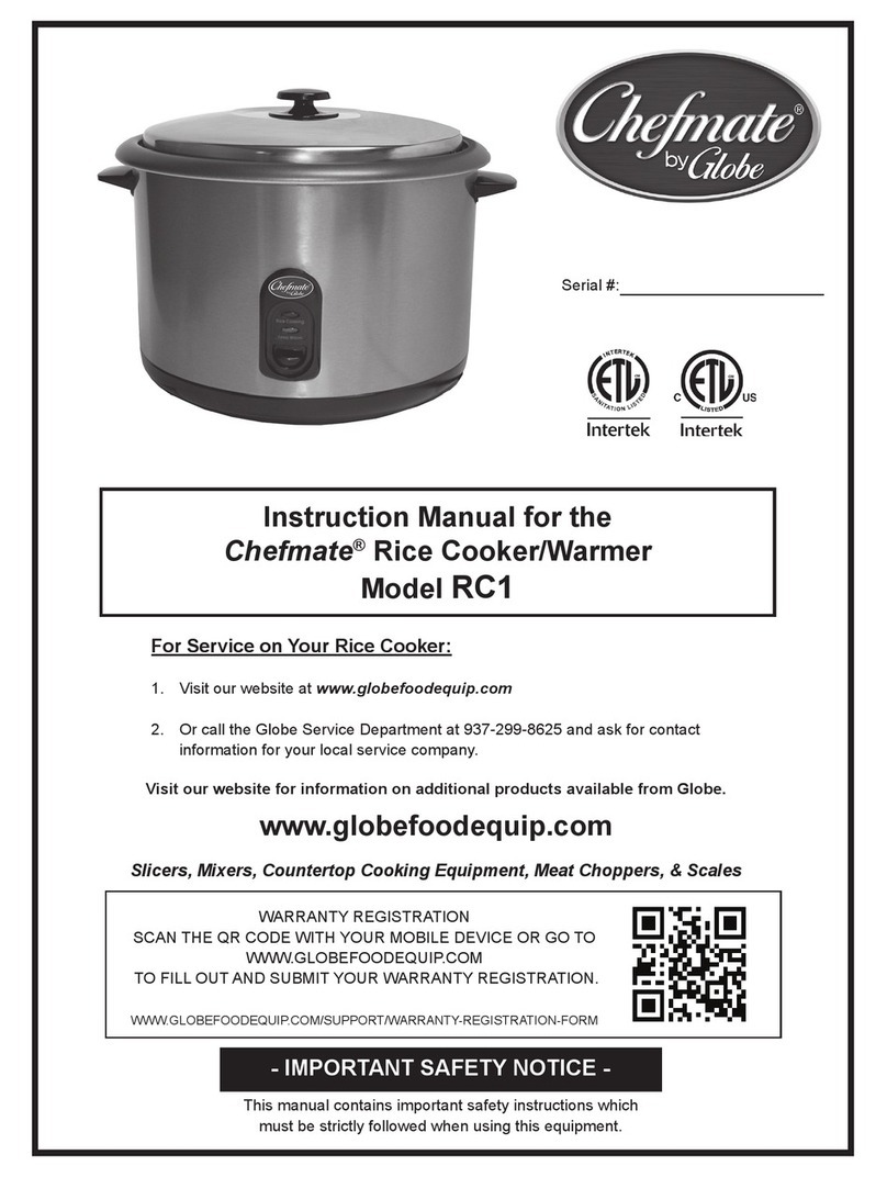 Chefmate RC1 User manual