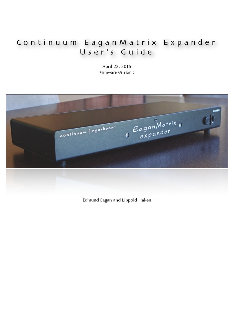 Haken Audio Continuum EaganMatrix user guide