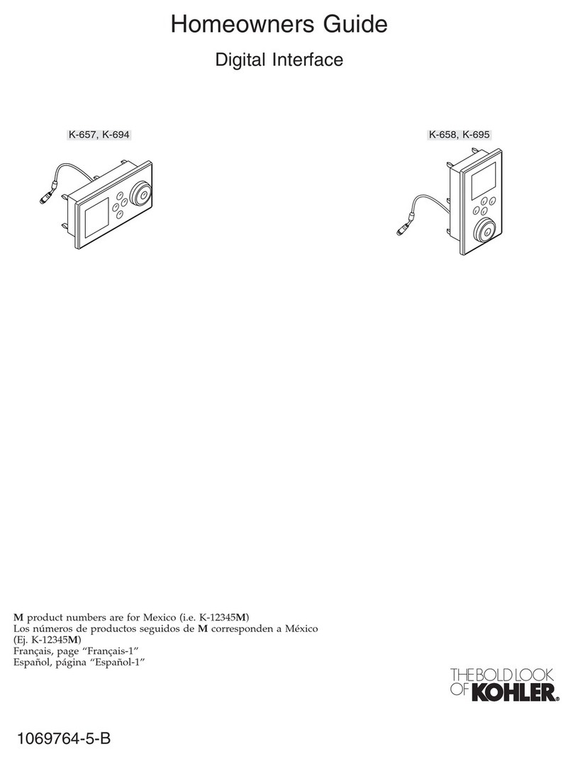 Kohler K-657 Assembly instructions