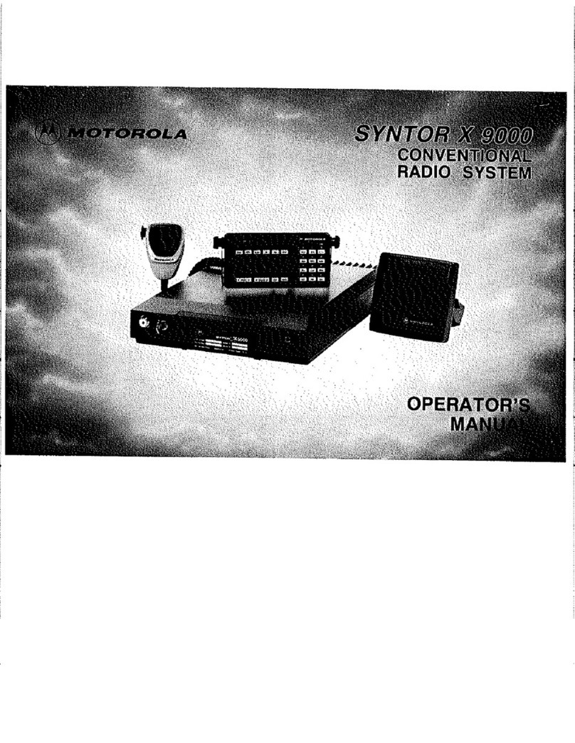 Motorola Syntor X9000 User manual