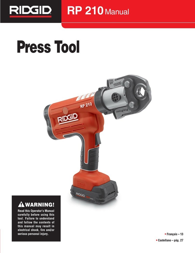 RIDGID RP 210 Assembly instructions