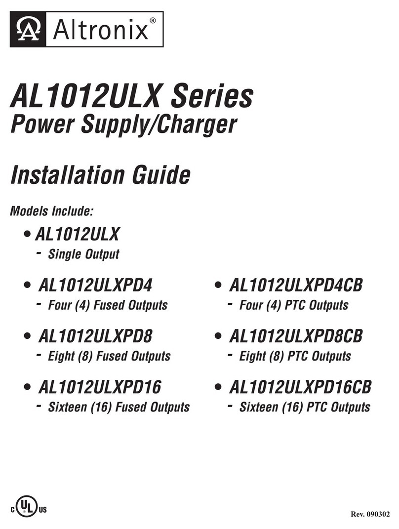 Altronix AL1012ULX User manual