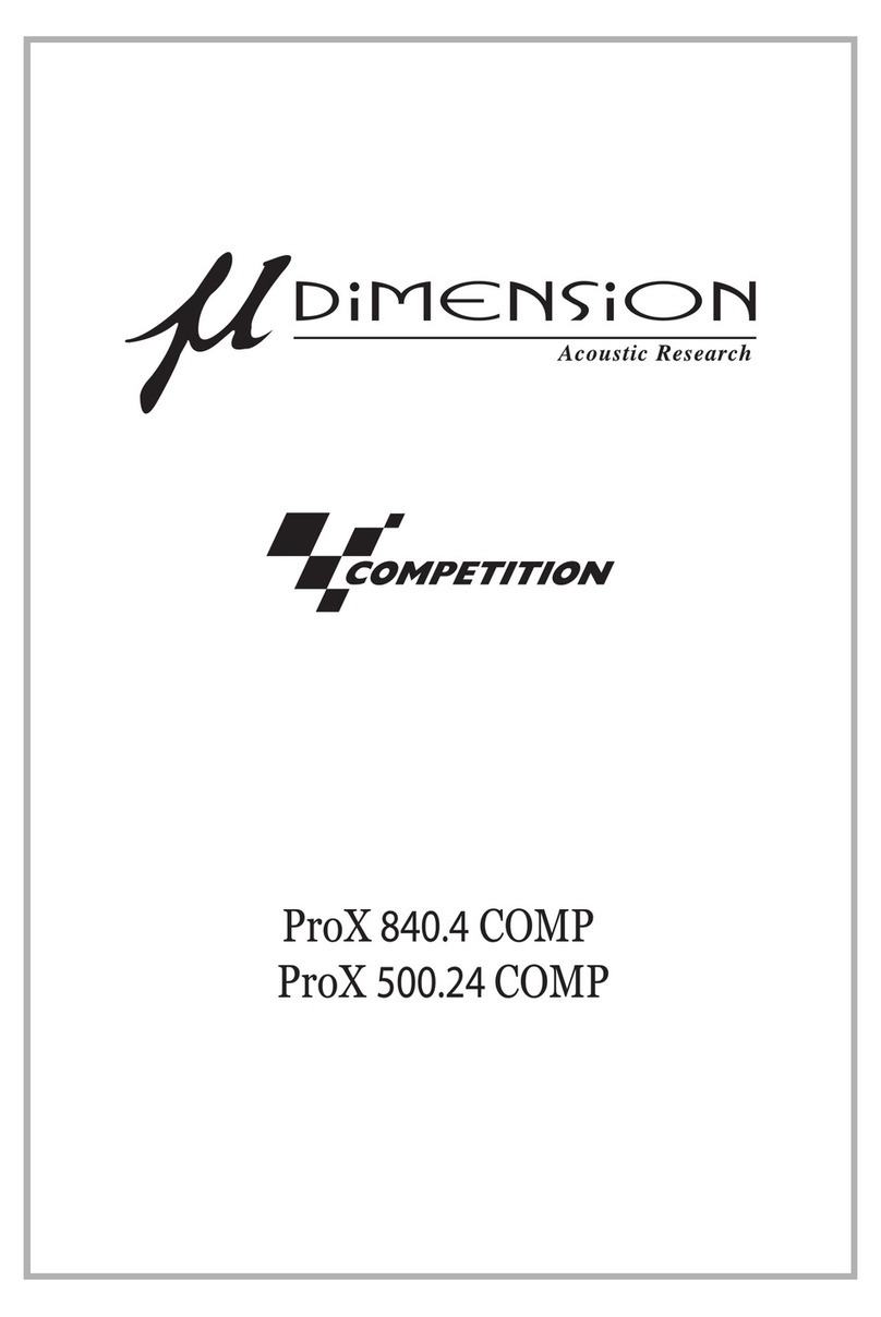 m-Dimension ProX 840.4 COMP User manual