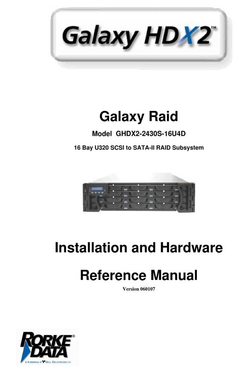 Rorke Data Galaxy HDX2-2430S-16U4D Installation and hardware reference manual