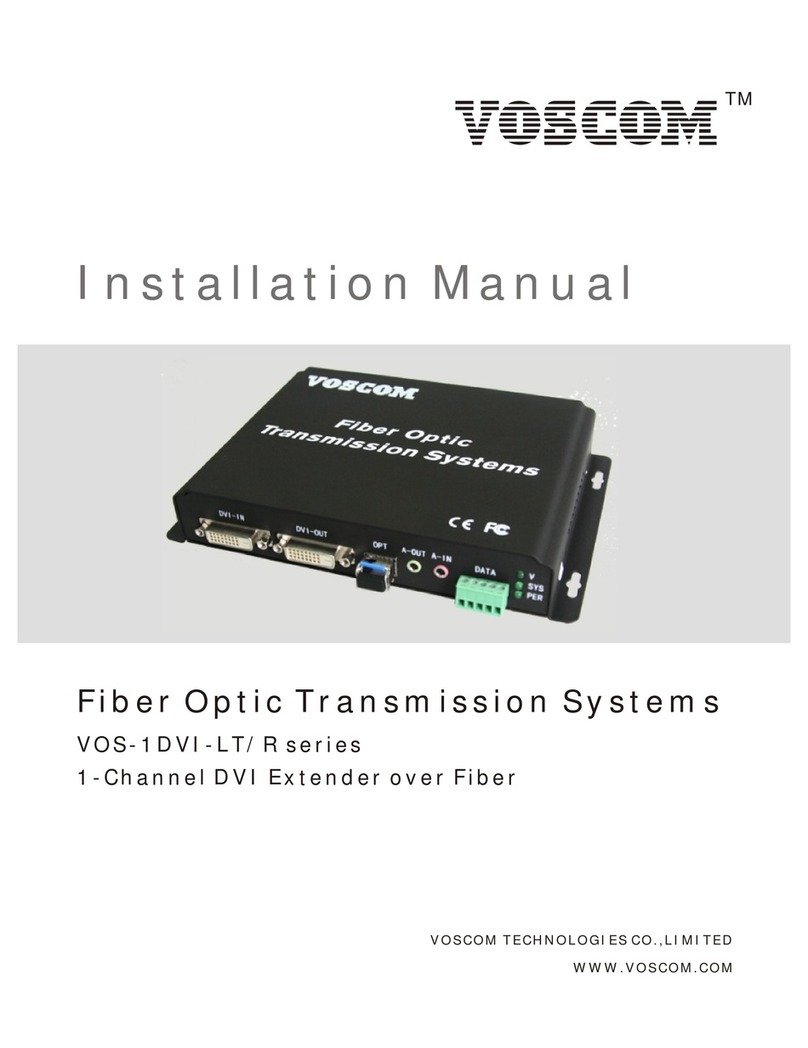 Voscom VOS-1DVI-LTR seriesw installation manual