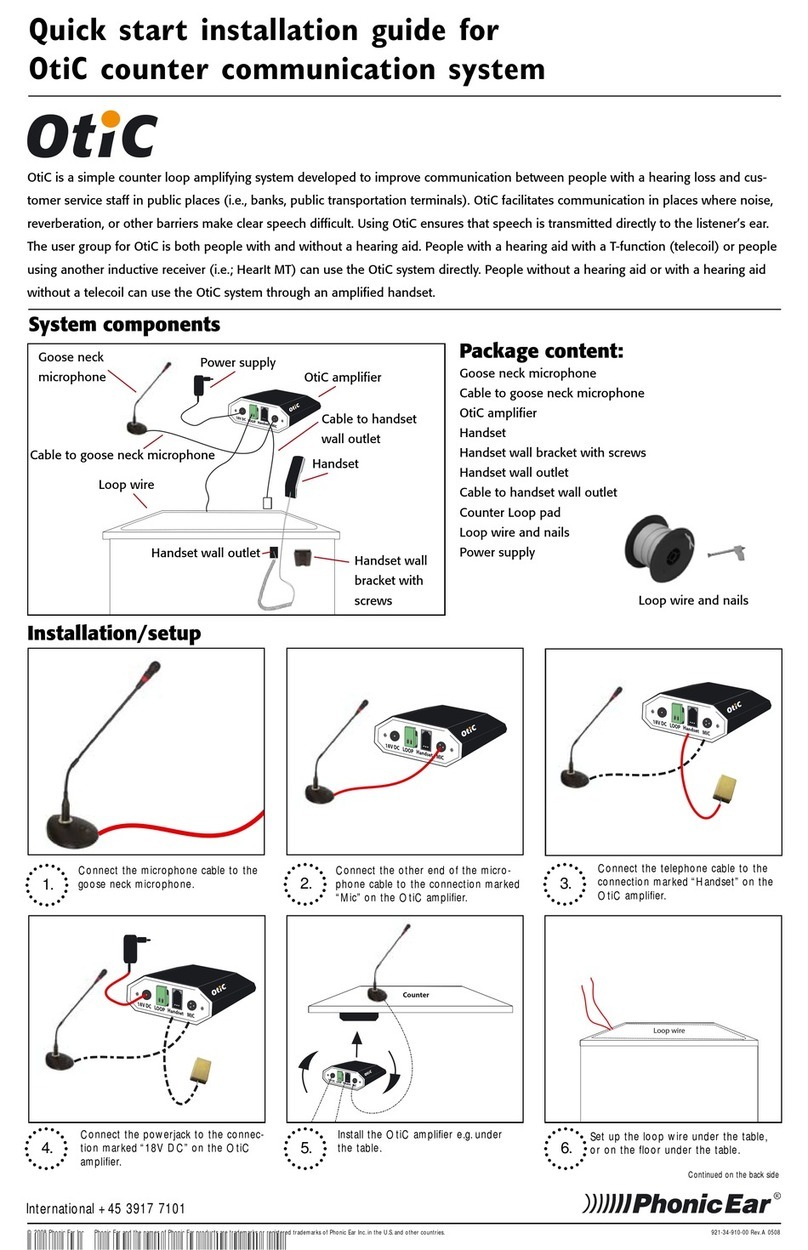 Phonic Ear OtiC Quick start installation guide