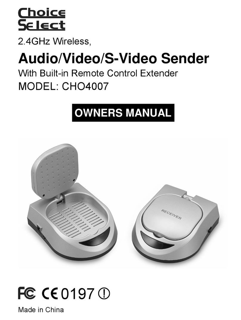 Choice Select CHO4007 owner's manual