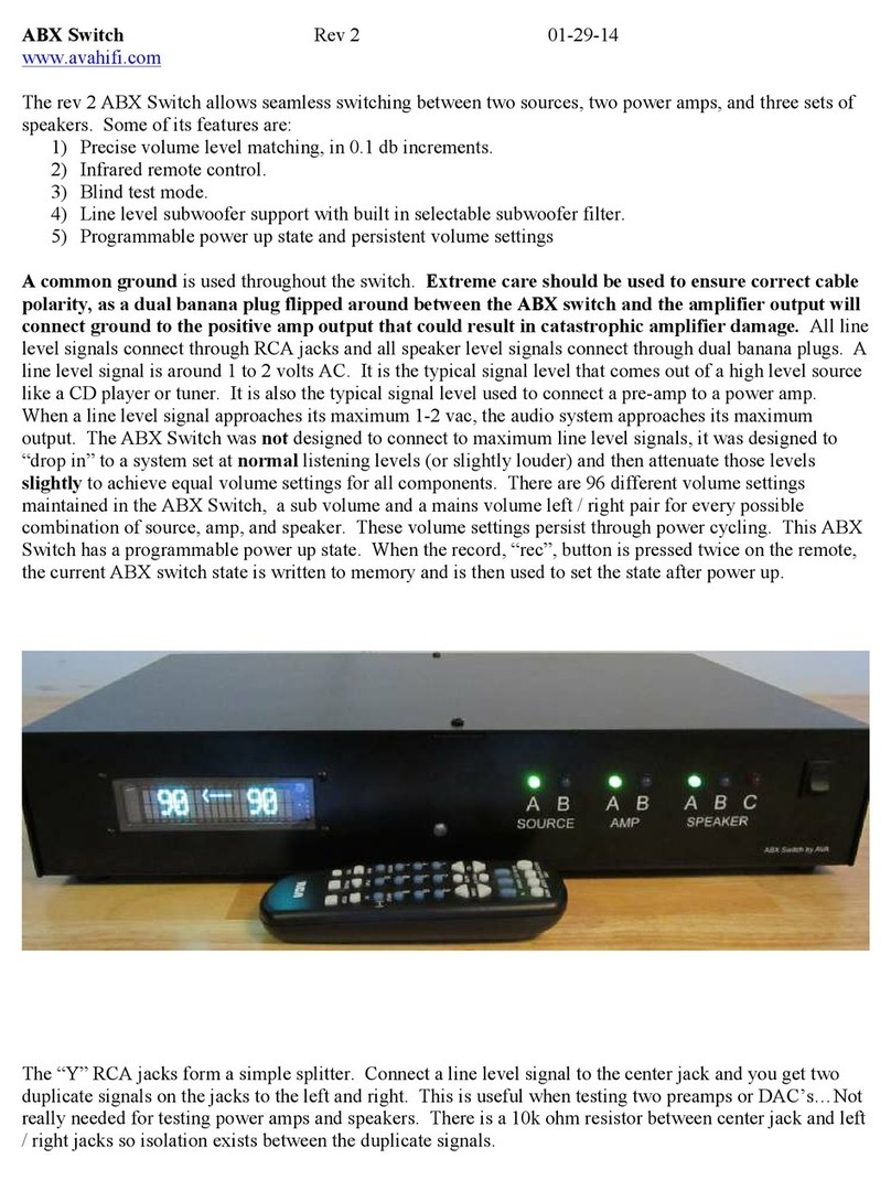 Audio by Van Alstine rev 2 ABX Switch manual