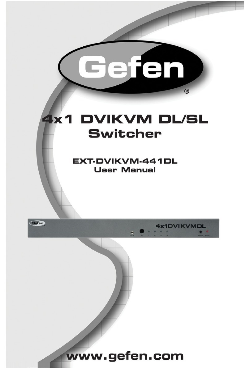 Gefen EXT-DVIKVM-441DL User manual