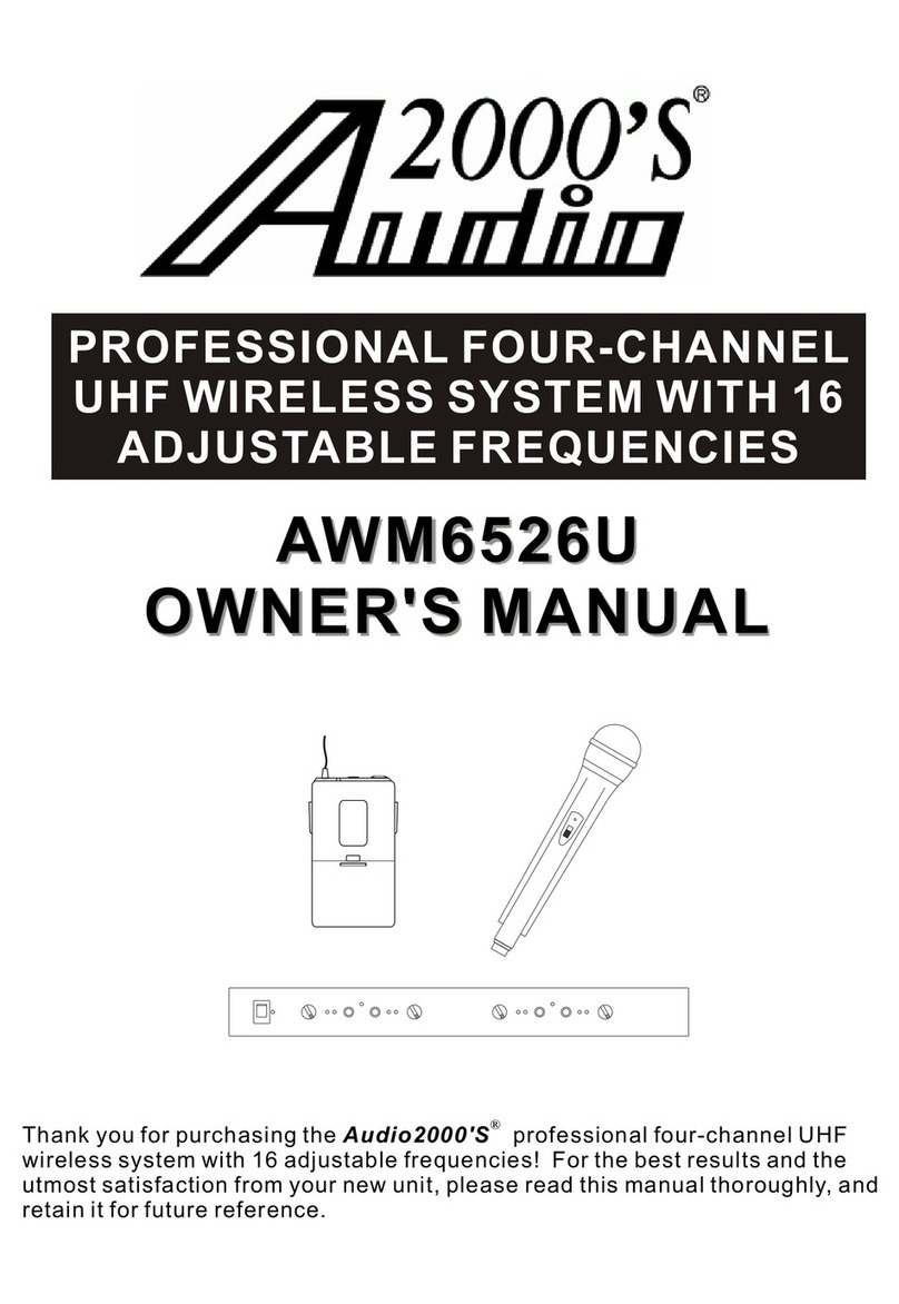 Audio2000's AWM6526U Owner's owner's Audio2000's AWM6526U Owner's owner's