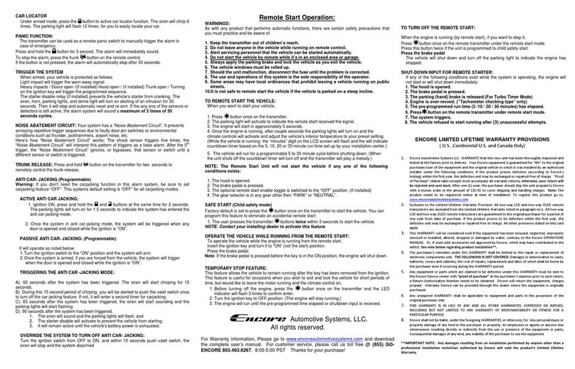 Encore E6 Quick start user guide