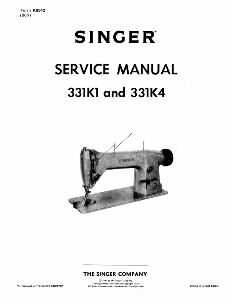 Singer 331K1 Service manual