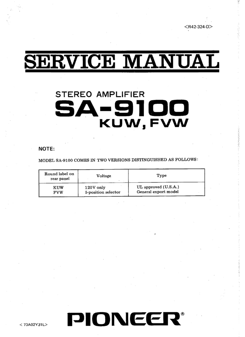 Pioneer SA-9100 User manual
