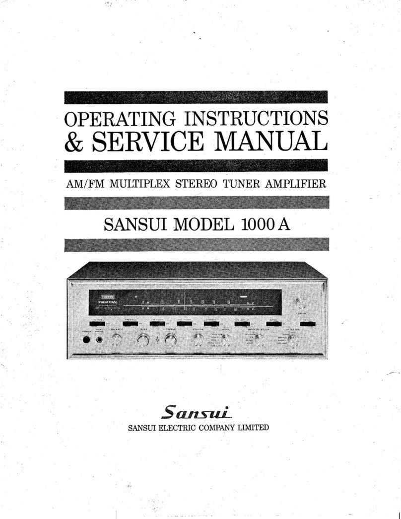 Sansui 1000A Operating instructions & service manual