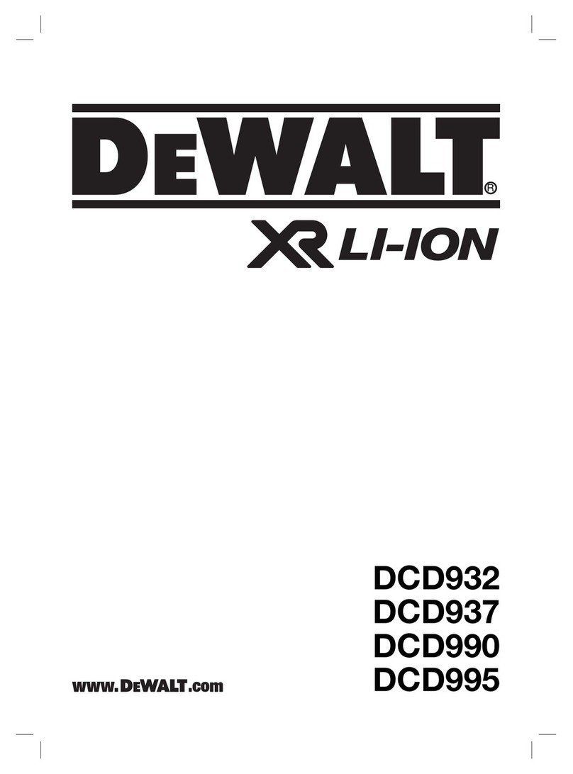 DeWalt XR Li-ION DCD932 manual
