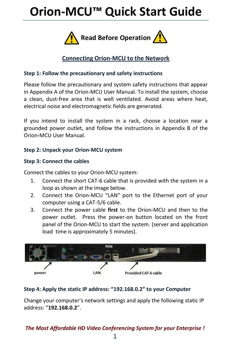 Orion MCU quick start guide