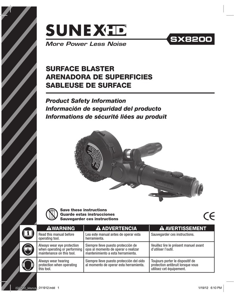 Sunex HD SX8200 Product safety information